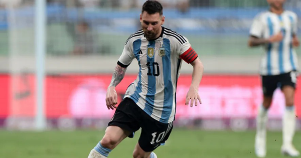 Does Lionel Messi play against Indonesia for the Argentine national team